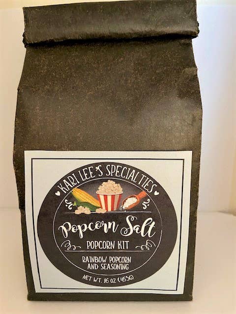 Popcorn Salt Popcorn Kit for wholesale by Kari Lee's Specialties