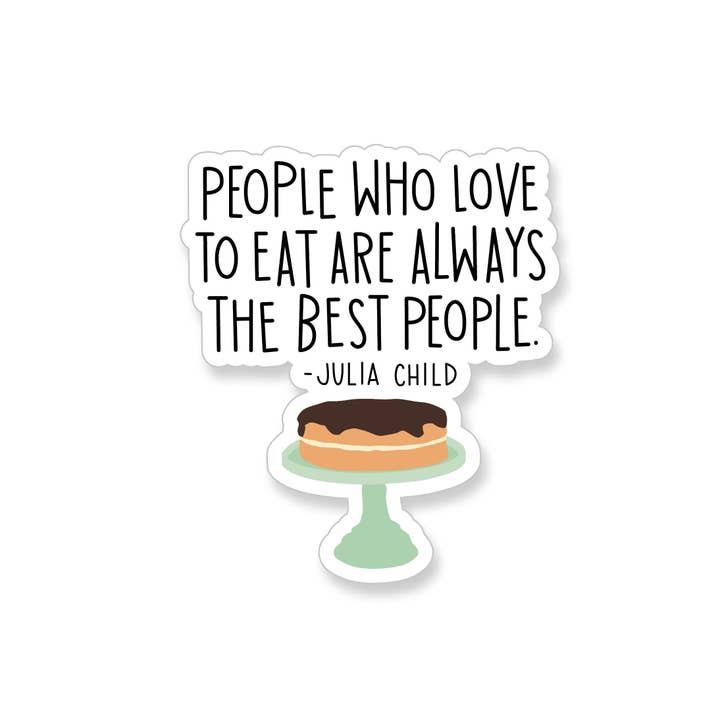 Julia Child Bedste Folk Vinyl Sticker for engroshandel hos Apartment 2 Cards
