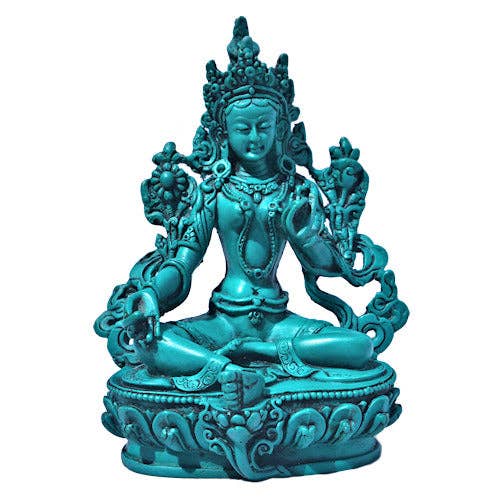 Tara Statue Turuqoise looking RB-609T for wholesale by Dorjebajra Tibet Shop