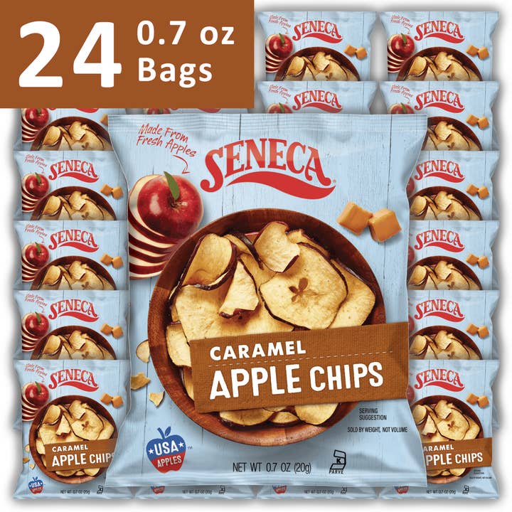 Croustilles de pommes au caramel Seneca, 0,7 oz (paquet de 24) pour la vente par Seneca Snacks