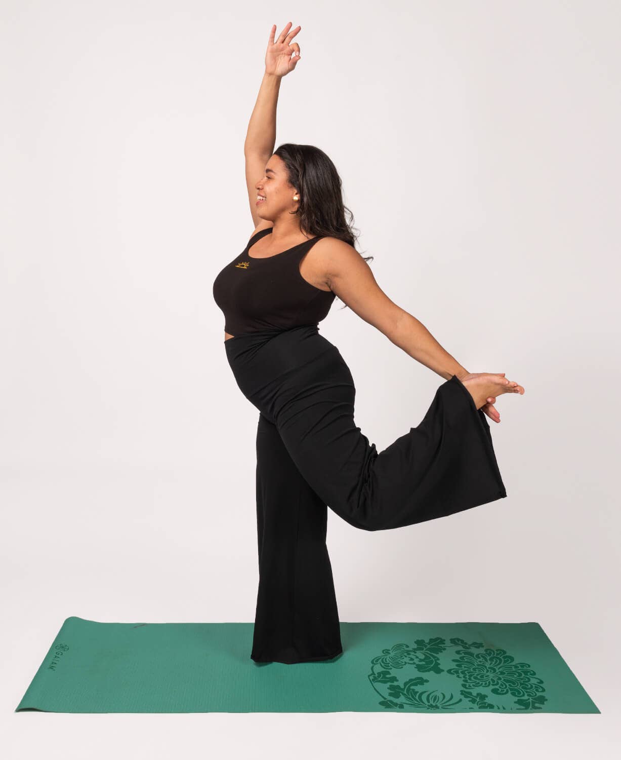 Organic Roll-Top Flowy Pants - Black for wholesale on Faire4