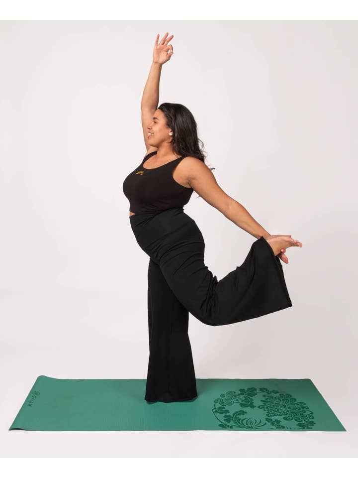 Organic Roll-Top Flowy Pants - Black for wholesale on Faire4