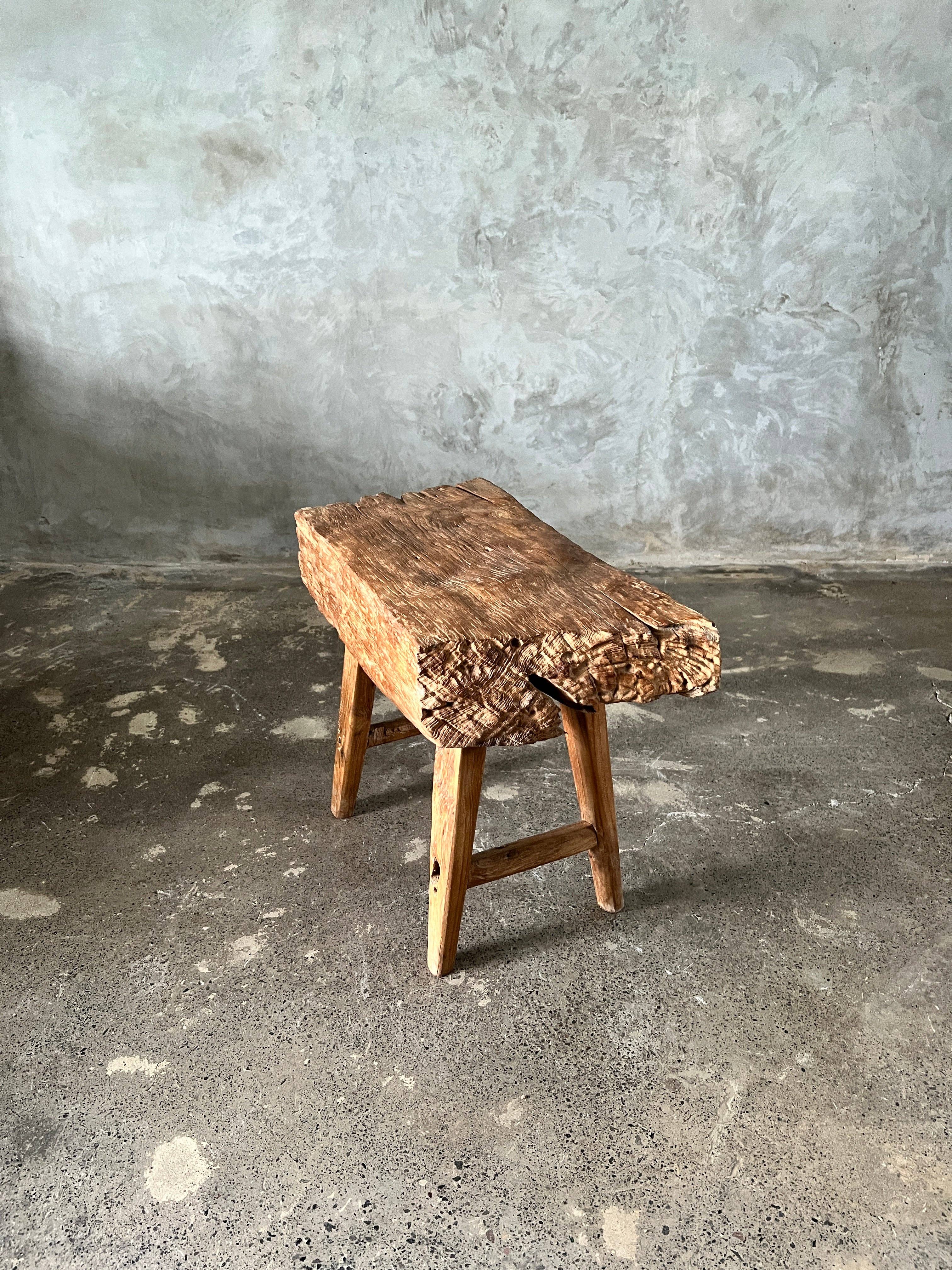 Office Objets - Wholesale Bench - Small organic bench in blonde Asian teak with four legs - Sepuluh47
