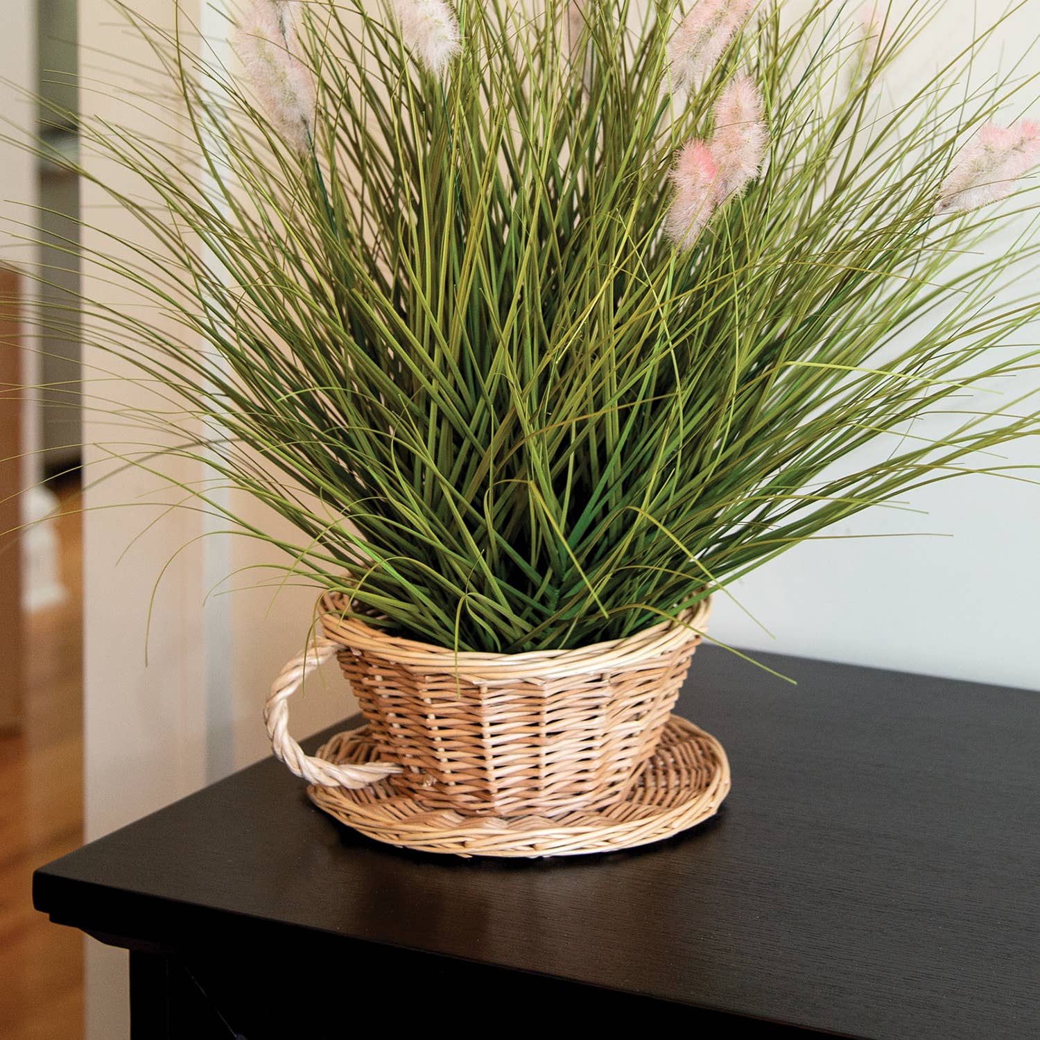 Col House Designs - Wholesale Basket - Natural Willow Coffee Cup & Saucer Basket - 8" x 4"1