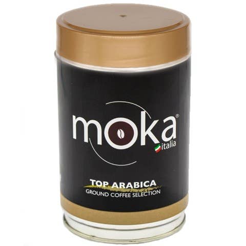 Moka Italia - Wholesale Ground Coffee - 250g ground coffee jar2