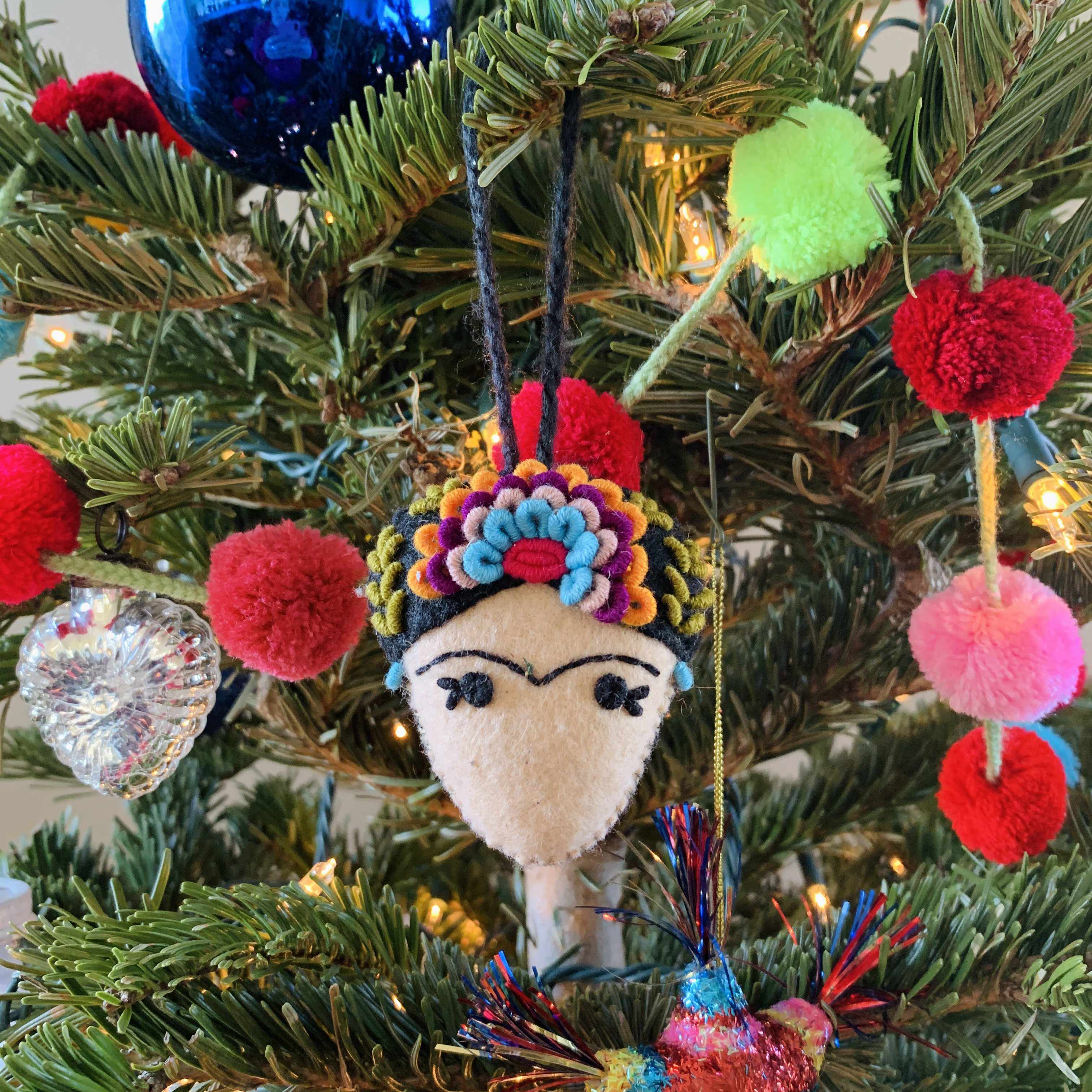 Lumily - Wholesale Ornament - Frida Kahlo Felted Embroidered Handmade Ornament - Mexico7