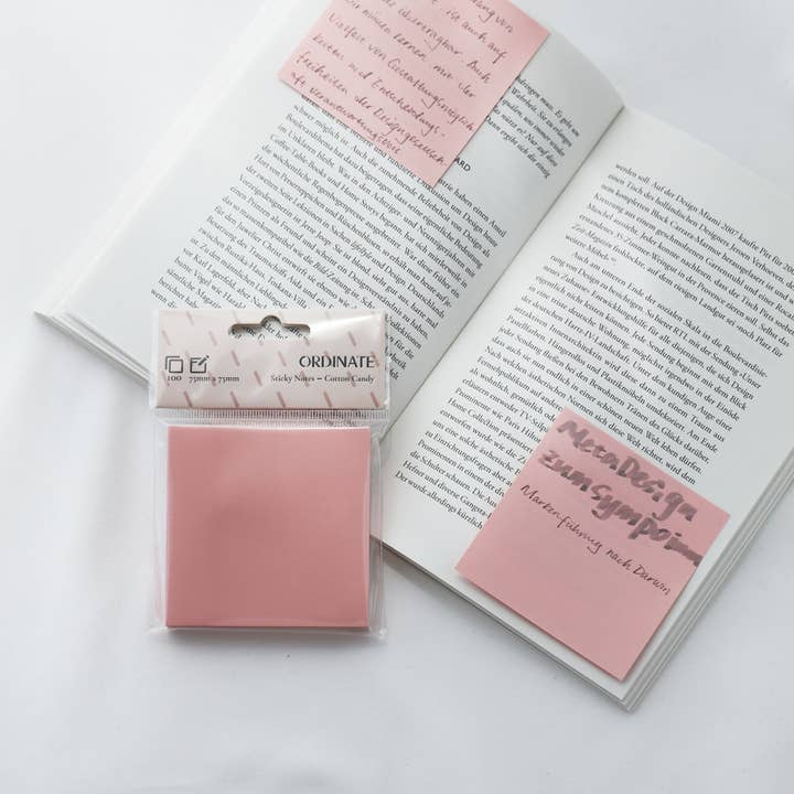 Ordinate - Wholesale Sticky Notes - Cotton Candy Palette Collection Sticky Notes 75mm/100 Sheets4
