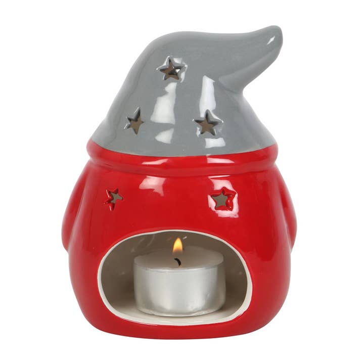 Something Different Wholesale – wholesale Candle holder – Red and Grey Christmas Gonk Tealight Holder4