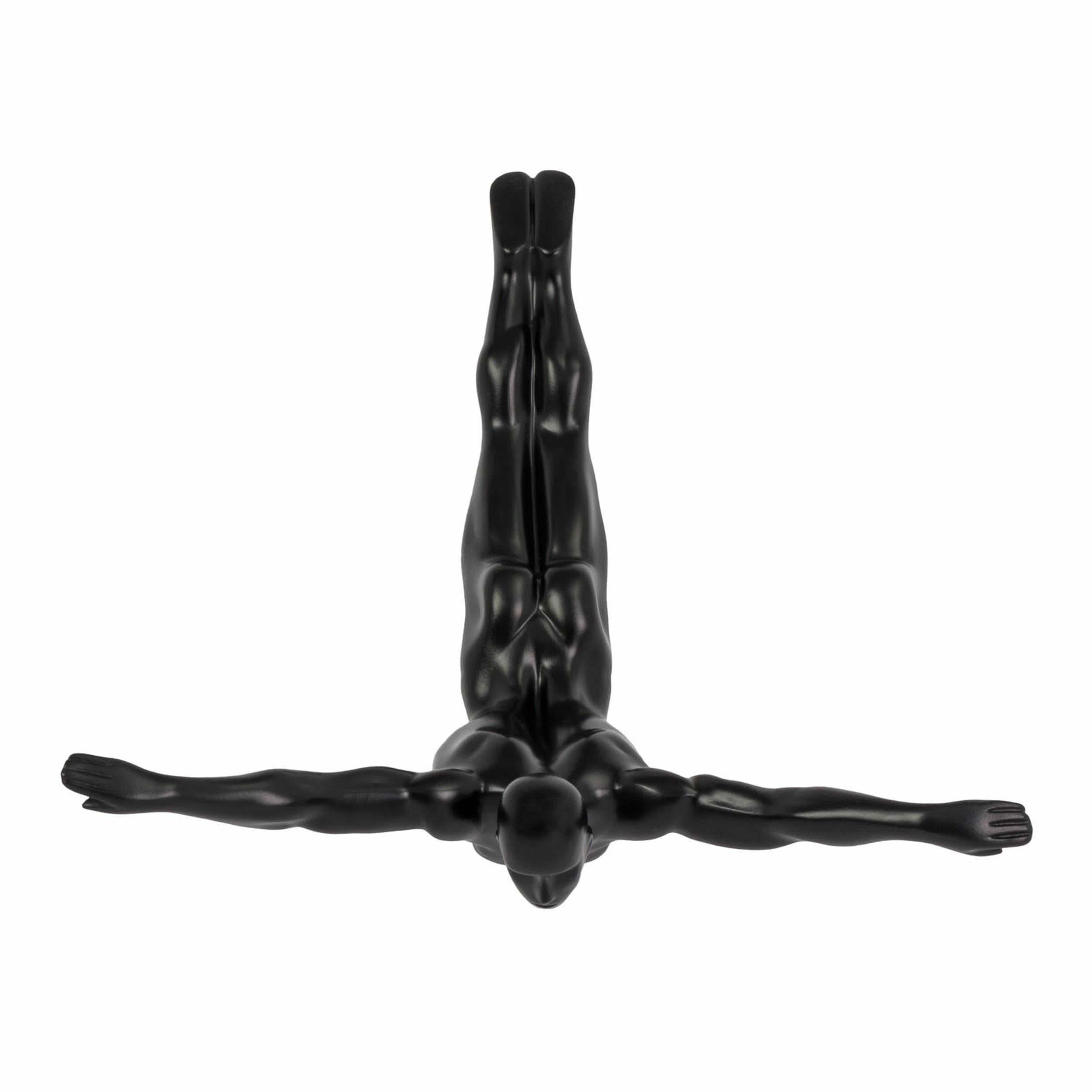 Finesse Decor - Vente Décoration murale – enfant et bébé - Sculpture décorative murale Diver//22 po noir mat0