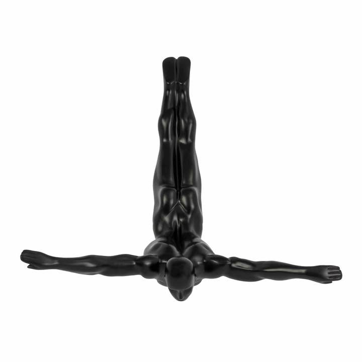 Finesse Decor - Vente Décoration murale – enfant et bébé - Sculpture décorative murale Diver//22 po noir mat