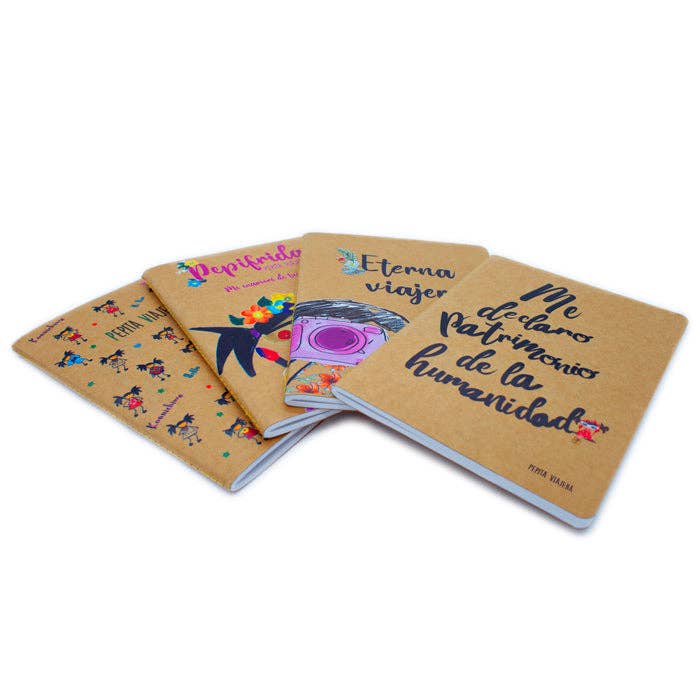 Pepita Viajera - Wholesale Notebook - Kraft A5 Pepifrida notebook4