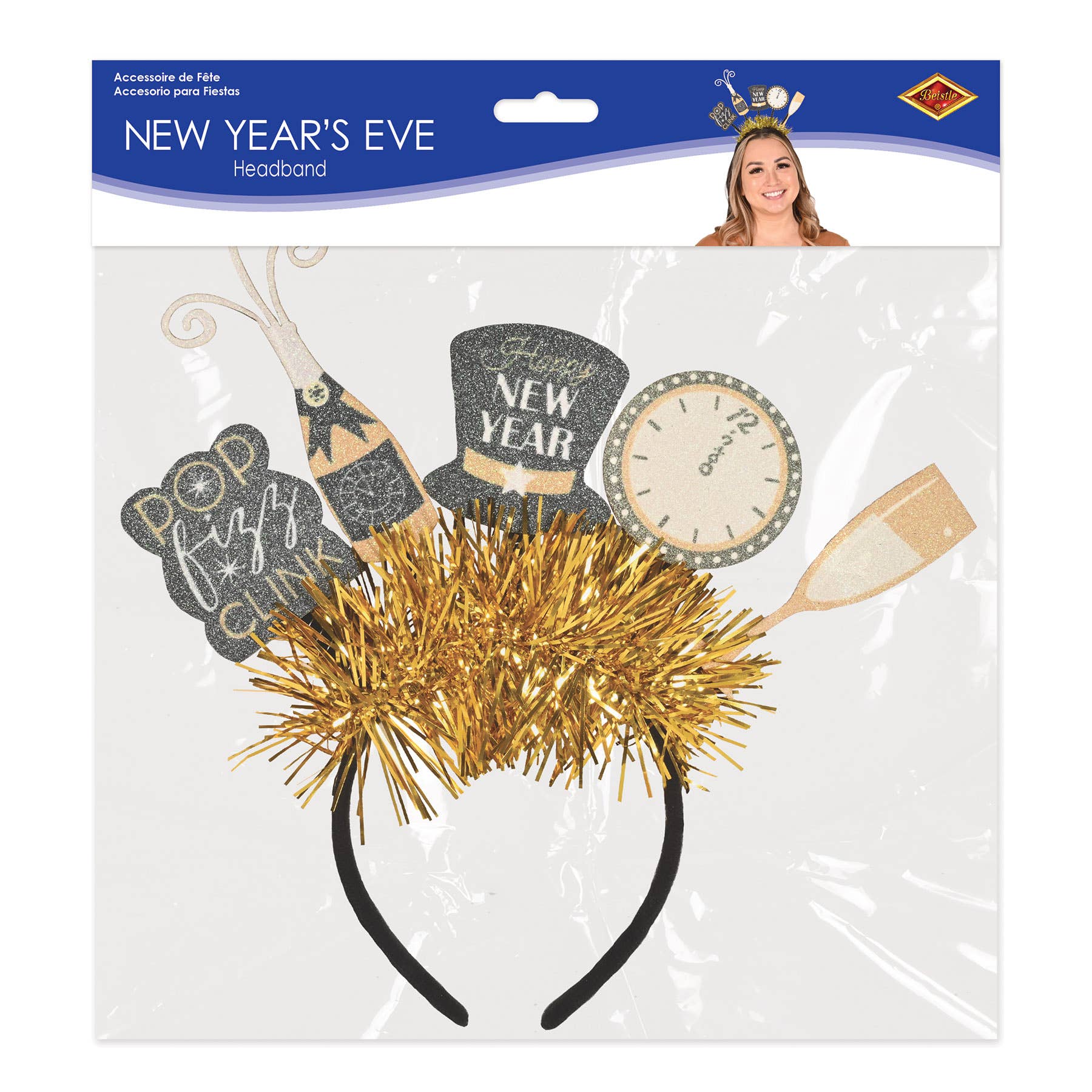 Beistle - Wholesale Party Hat/Crown - New Year's Eve Boppers, One Size Fits Most1