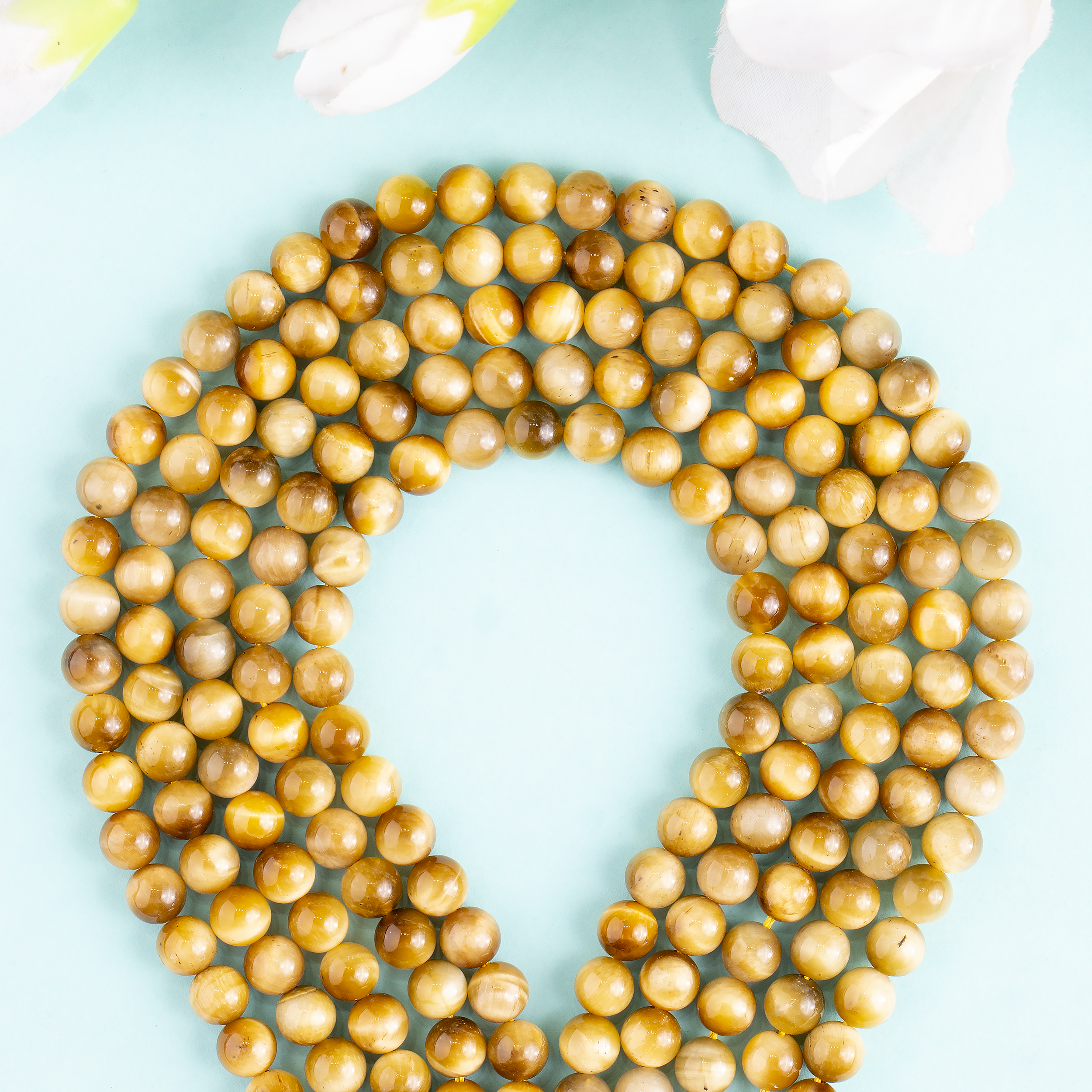 Soothing Crystals Beads - Wholesale Beads - Crystal Round Beads | Tiger Cats Eye Yellow | Gemstone Beads7