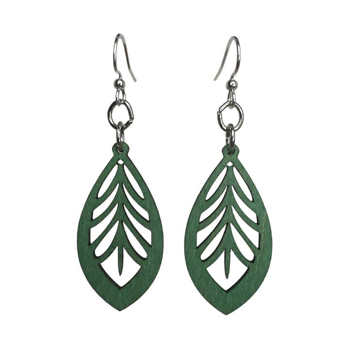 Green Tree Jewelry - Vendita all'ingrosso Orecchini pendenti - Orecchini in filigrana con stemma di cedro #216
