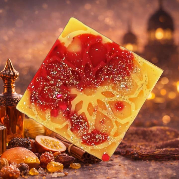 Pastilla de cera perfumada cuadrada - notas orientales, amaderadas y ambarinas para venta al por mayor de Sarl SdG / Souffle de Gaïa