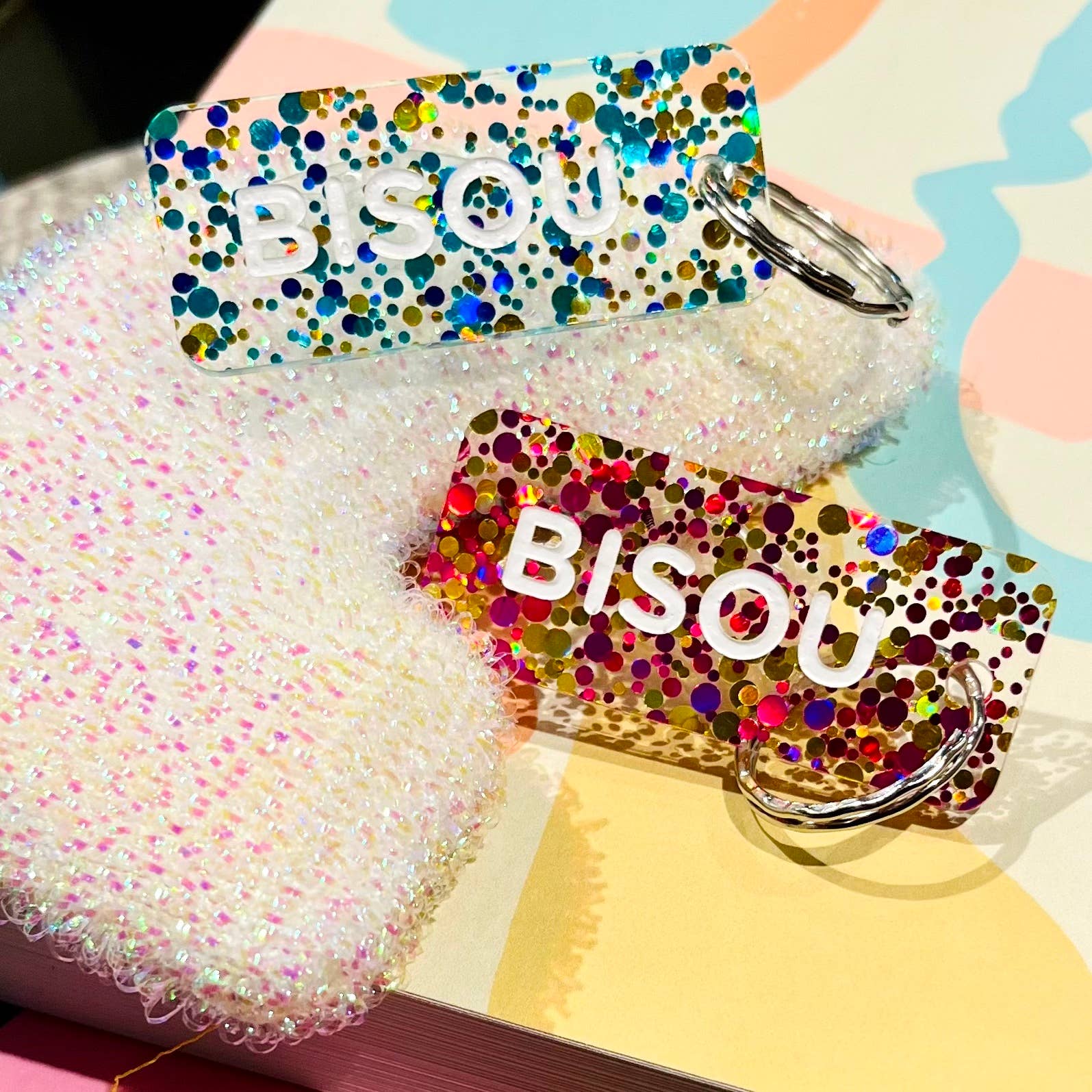 Plus de Love - Venta al por mayor Llavero - Unisex - BISOU Llavero con lentejuelas Más amor5