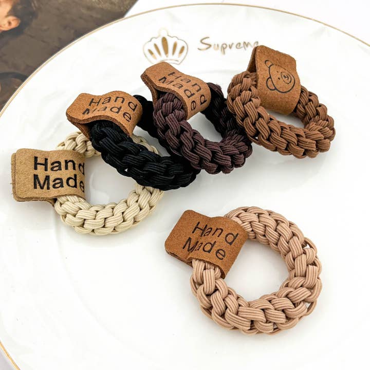 ✨ Dickes geflochtenes hoch elastisches Haargummi – Minimalistisch Alltag für den Großhandel von mildstyles