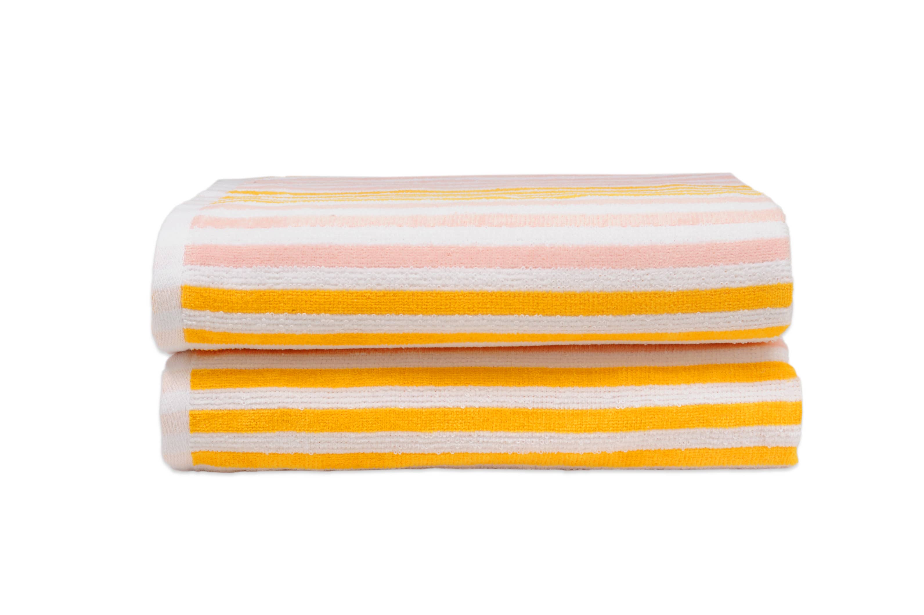 Diverse Dan River assorterede cabana-stribede strandhåndklæder i blandede farver for engroshandel på Faire16