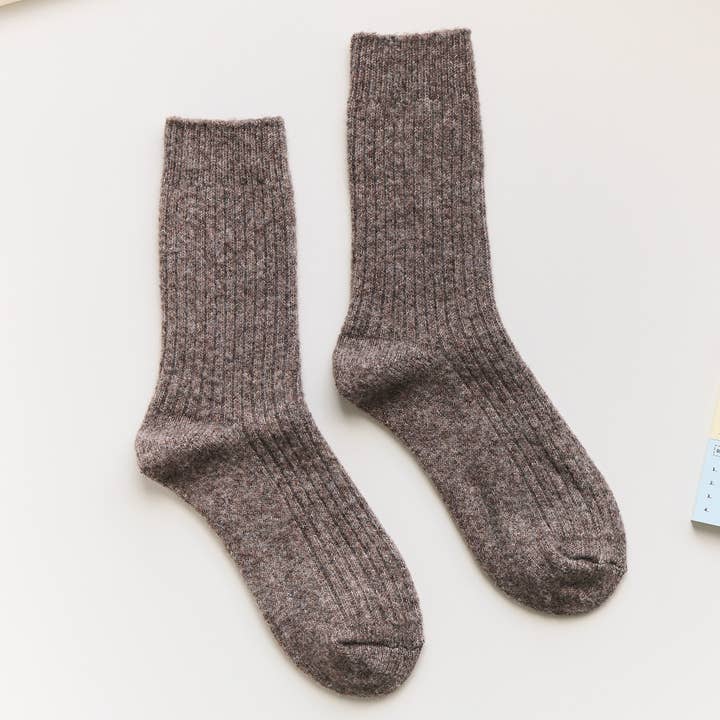 Happy Knits - Wholesale Socks – Women's - Warm Cashmere & Wool Blend Socks – Solid Colors for Winter1