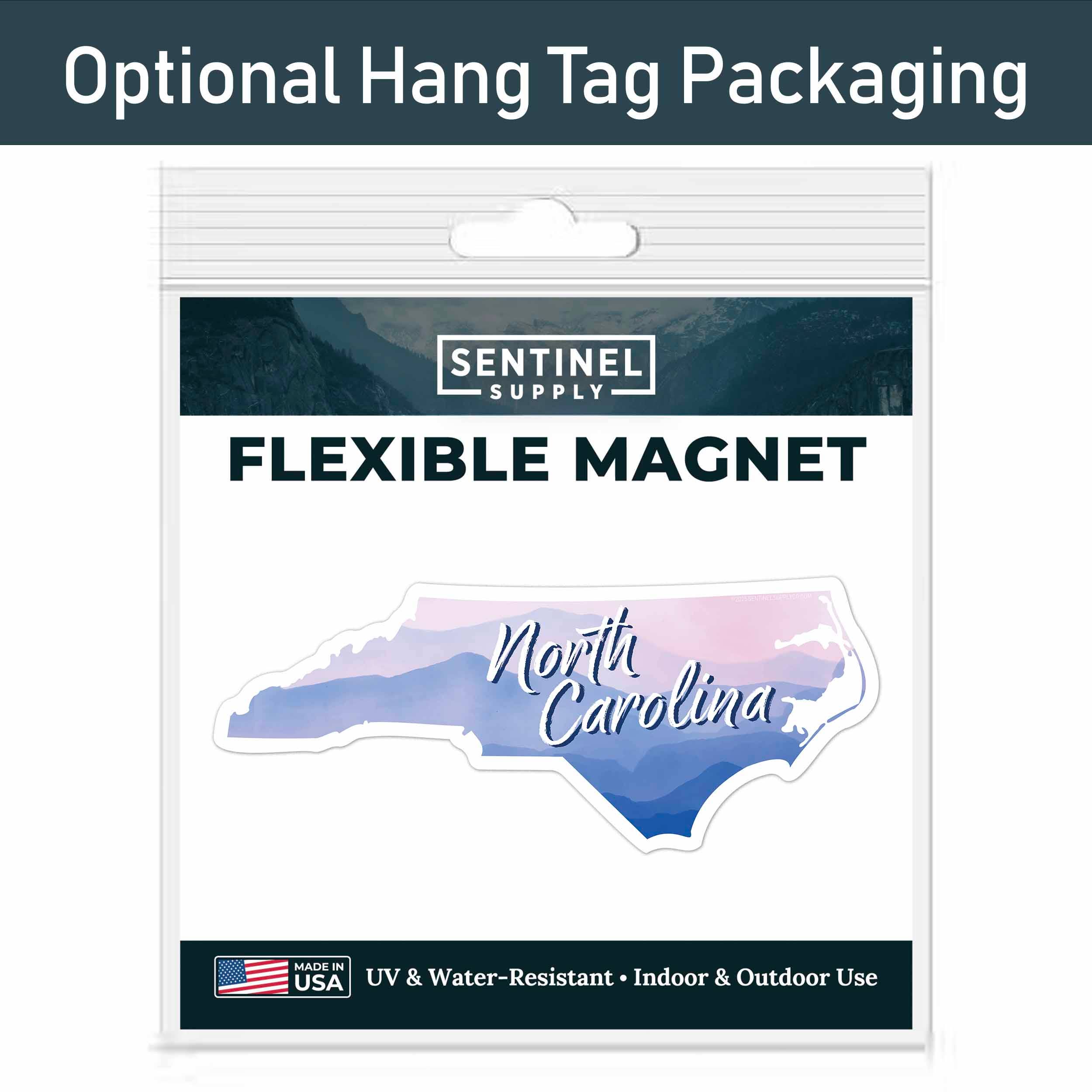 Sentinel Supply - Vente Aimants - Aimant de voiture carte BBQ de Caroline du Nord - Aimant flexible pour réfrigérateur NC4