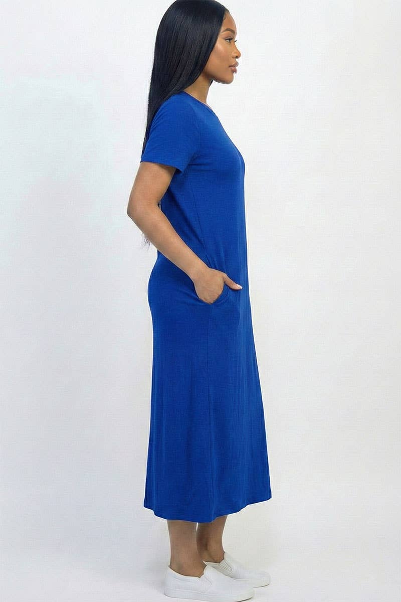 CAPELLA APPAREL - Wholesale Dress - Women's - Side Pocket Tee Dress26