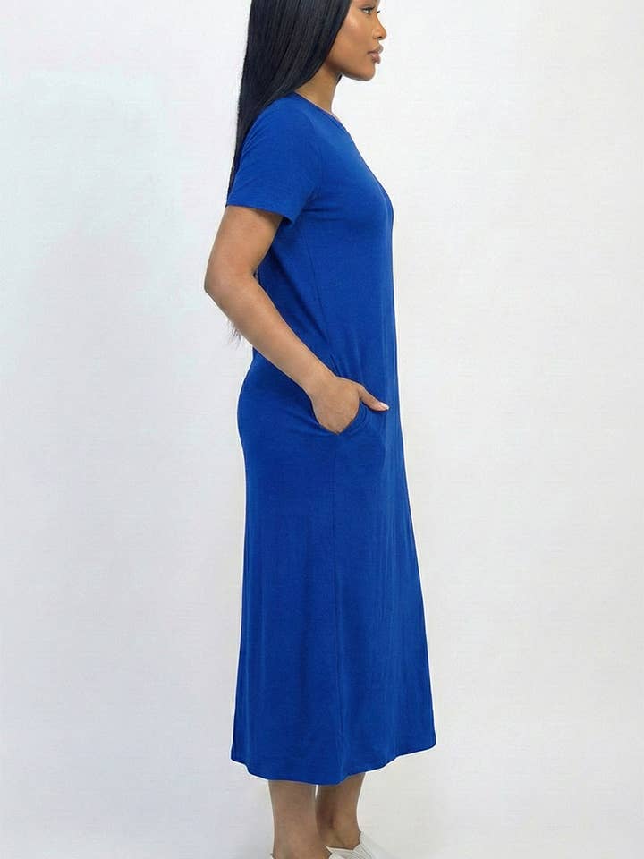 CAPELLA APPAREL - Wholesale Dress - Women's - Side Pocket Tee Dress26