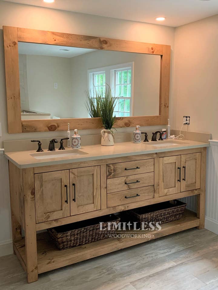Custom Framed Mirror - Handmade for wholesale by Limitless Woodworking