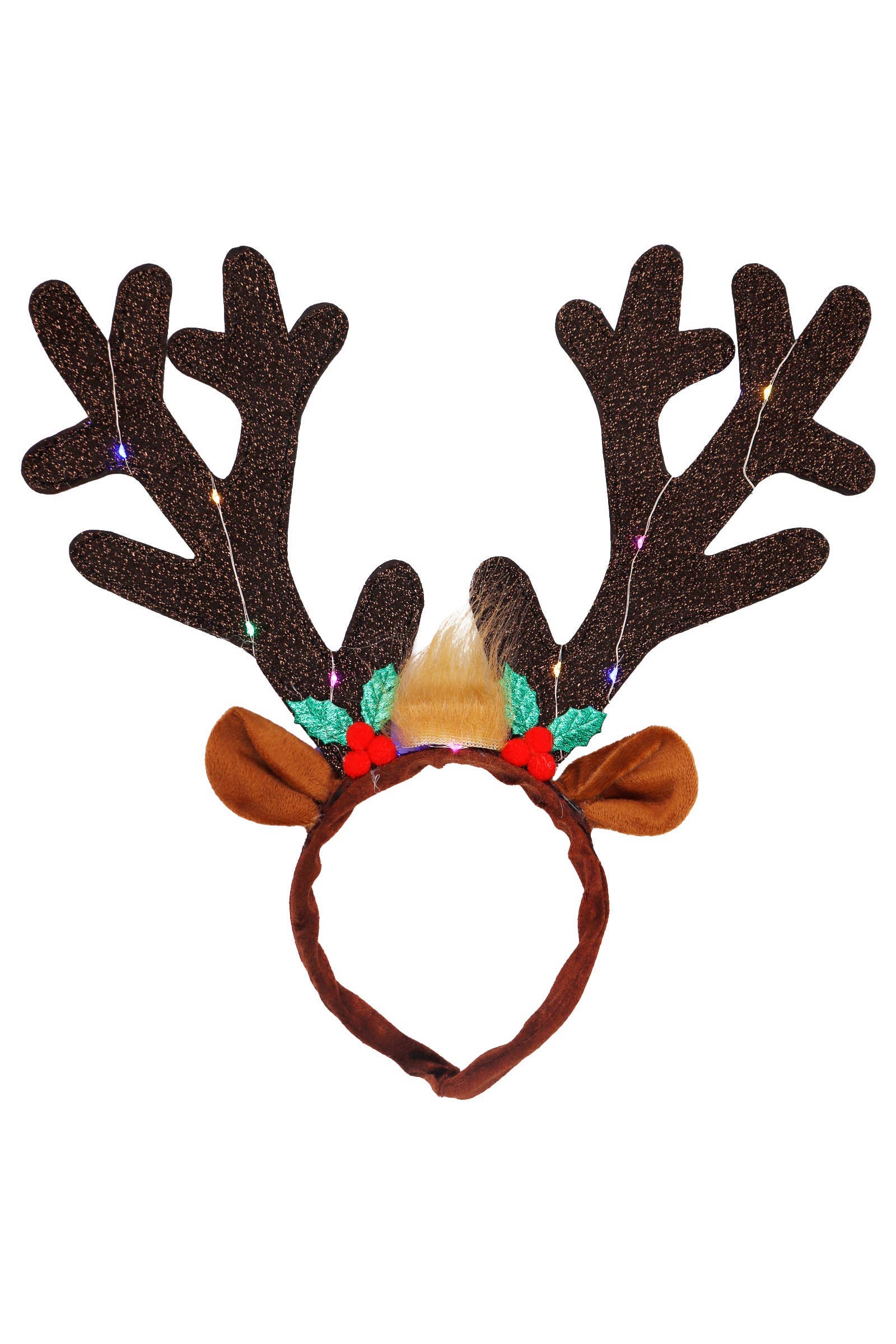 ASSORTED Oversized Reindeer Antler Led Light-up Hairband for wholesale on Faire4