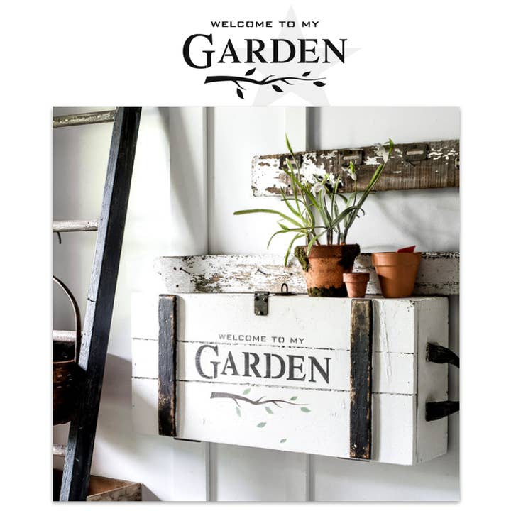 FJ027 Funky Junk's Welcome To My Garden for wholesale by Muddaritaville Studio