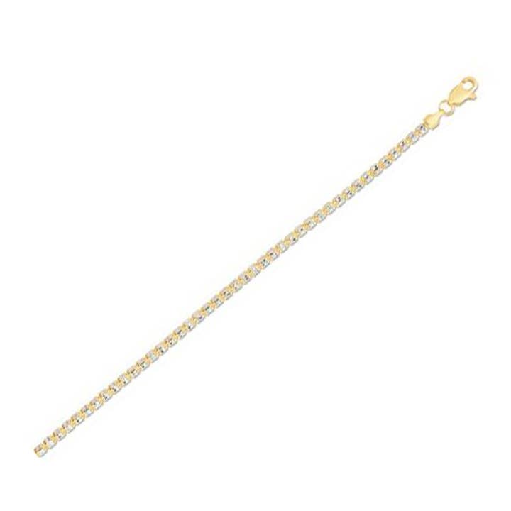 Chaîne Baril de Glace en Or Jaune 14k (2,70 mm) pour la vente par RubyAnn Jewelry