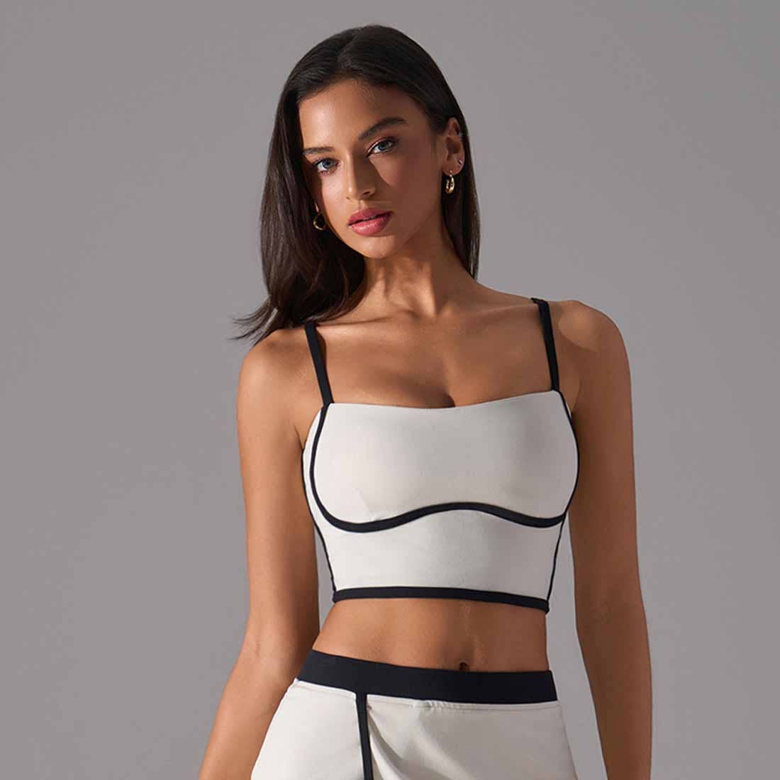 Sodalemon - Wholesale Sports Bra - Women's - Women High Support Sports Top: Color Block Training Tank1