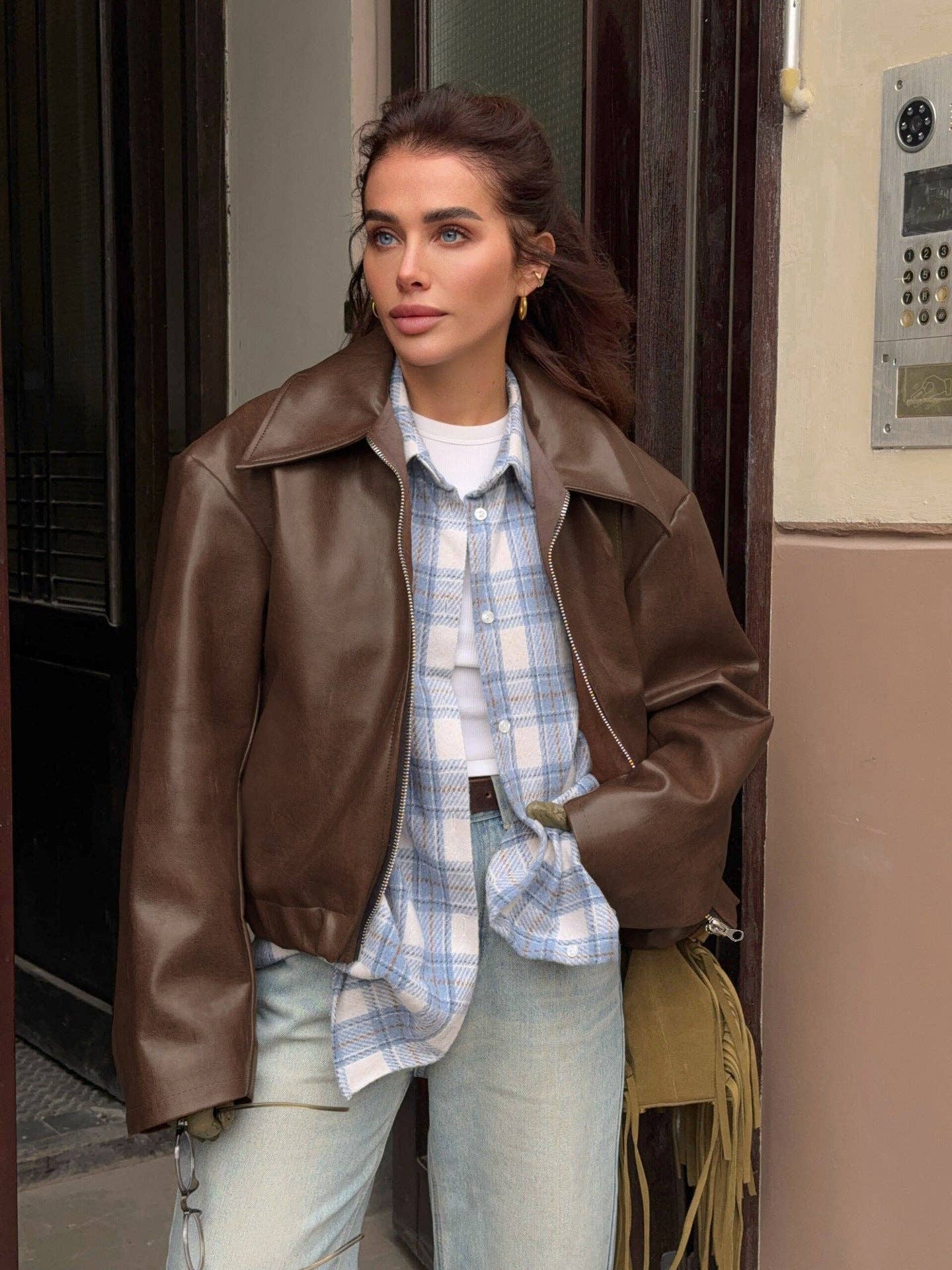 Marayn - Wholesale Leather Jacket - Women's - Biker Jacket 2024 European Chic Autumns Edge 12