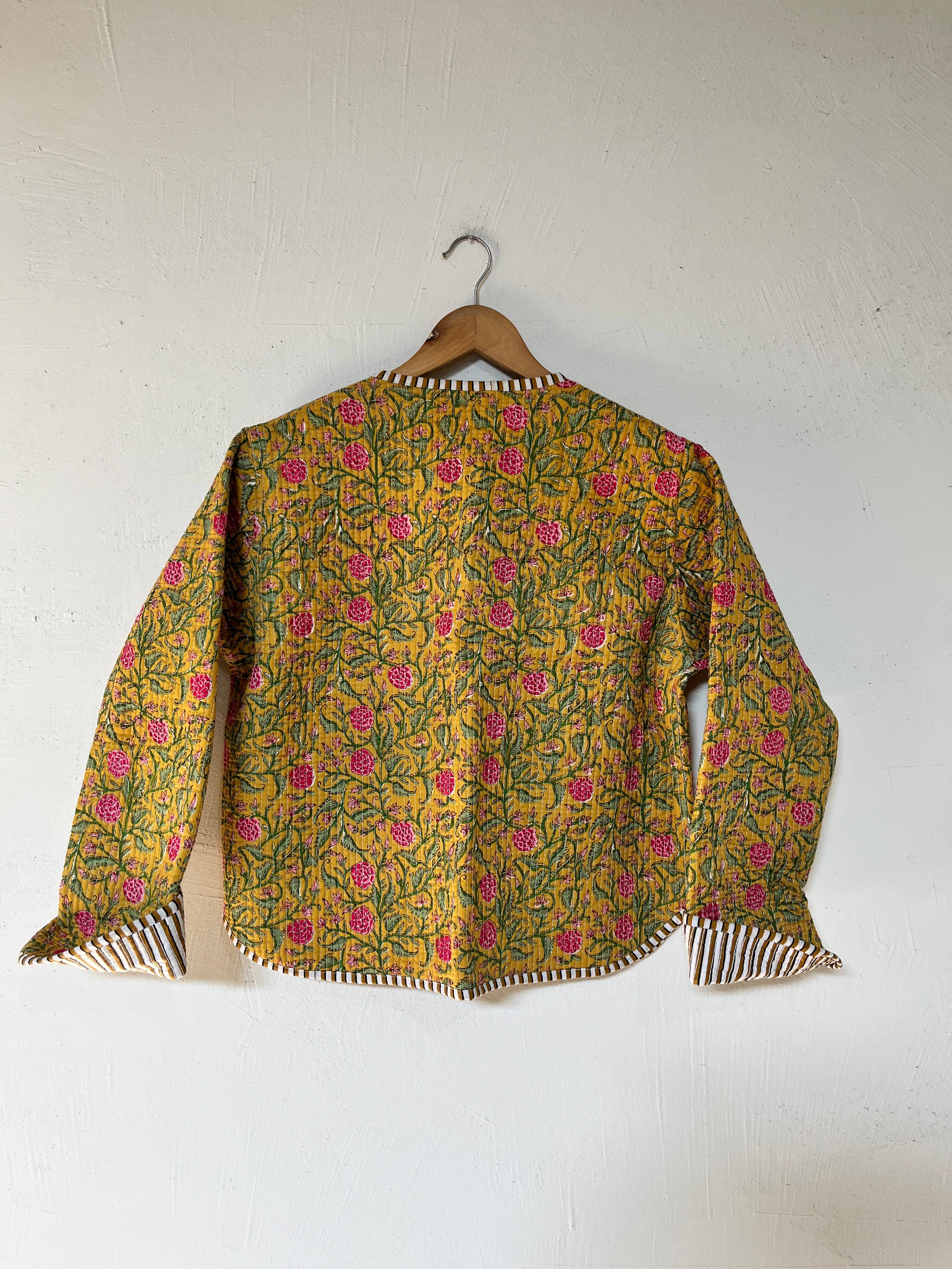 Ayras World – Engroshandel Jakke - Dame – Floraluxe vendbar vatteret bomuldsjakke2