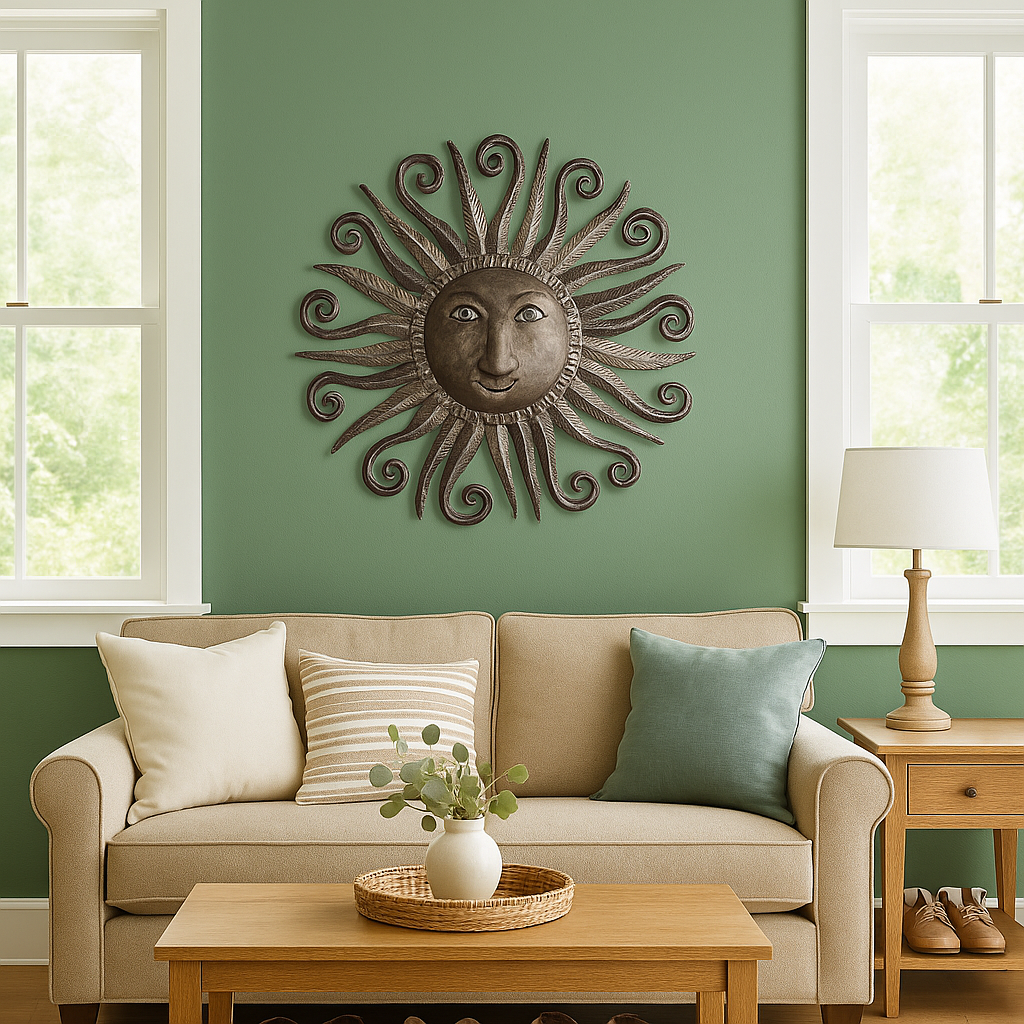 Beyond Borders – Großhandel 3D-Wandkunst – Wanddeko aus Metall mit Sonnenmotiv Glorious Sunshine1