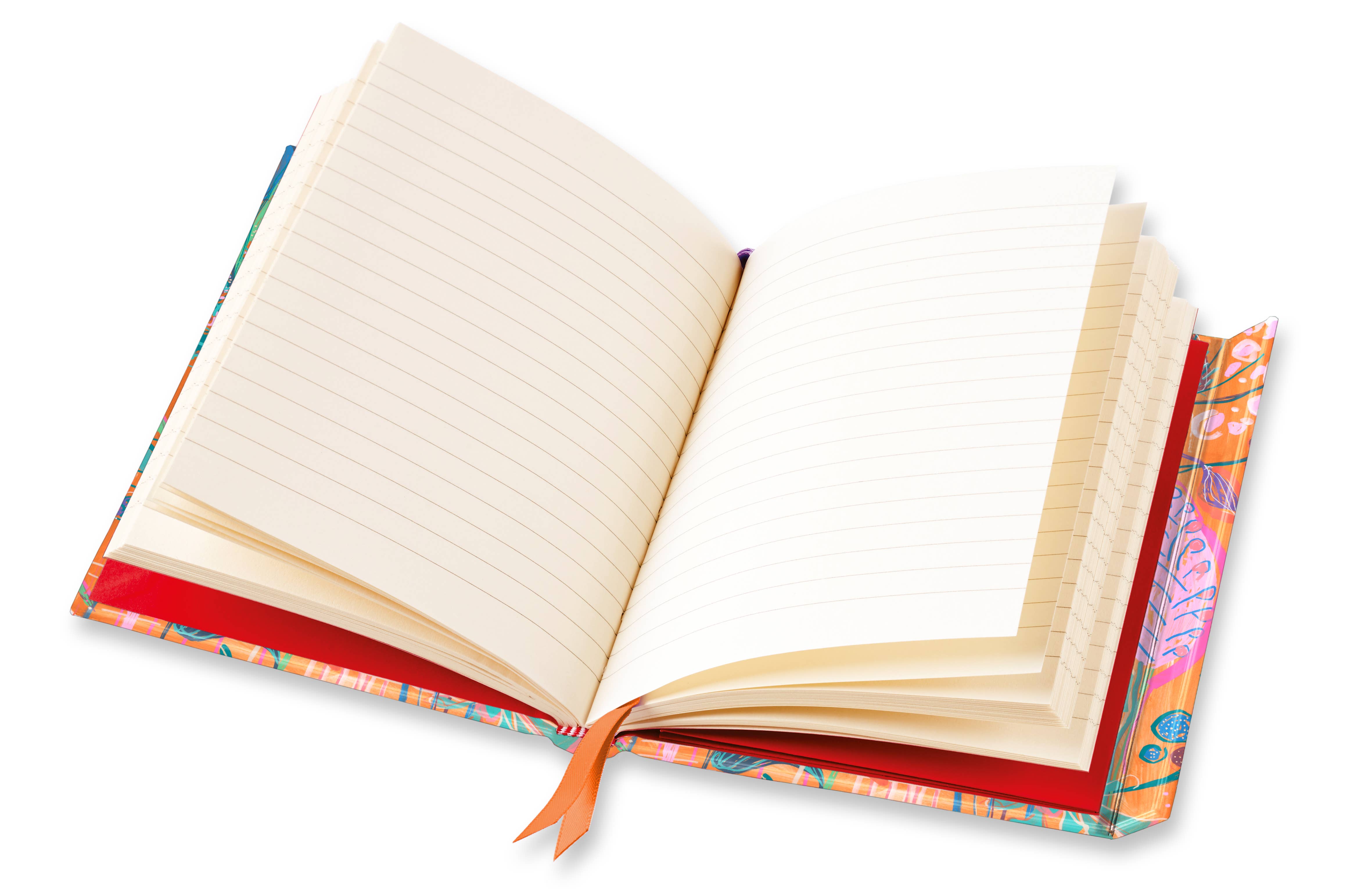 Flame Tree Gift – wholesale Notebook – Lucy Innes Williams: Orange Hydrangeas (Foiled Journal)1