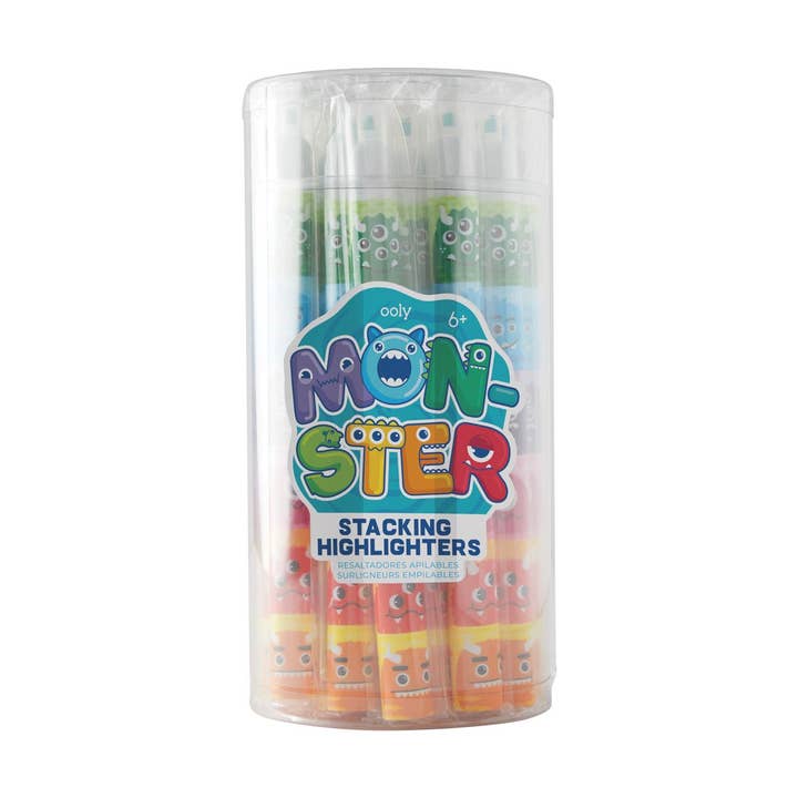 OOLY - Wholesale Highlighter - Monster Stacking Highlighters - Tub of 24