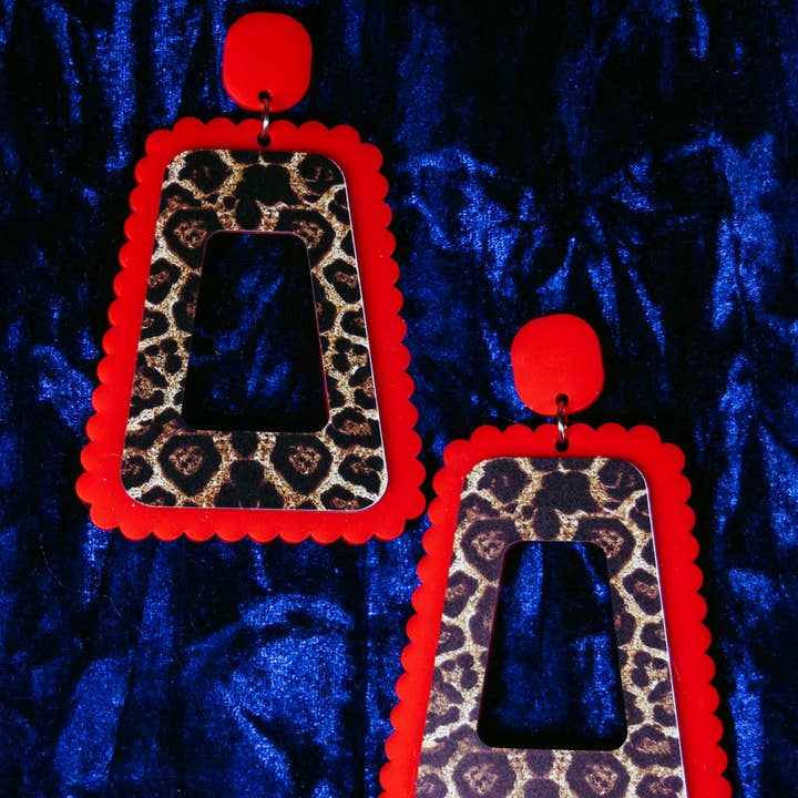 Fairly Odd Shop - Wholesale Dangle Earrings - Leopard 60s Style