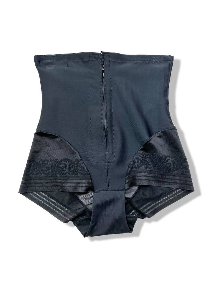 Braga moldeadora con tul y cierre frontal con cremallera/G15012 para venta al por mayor de Belle Com'Elle