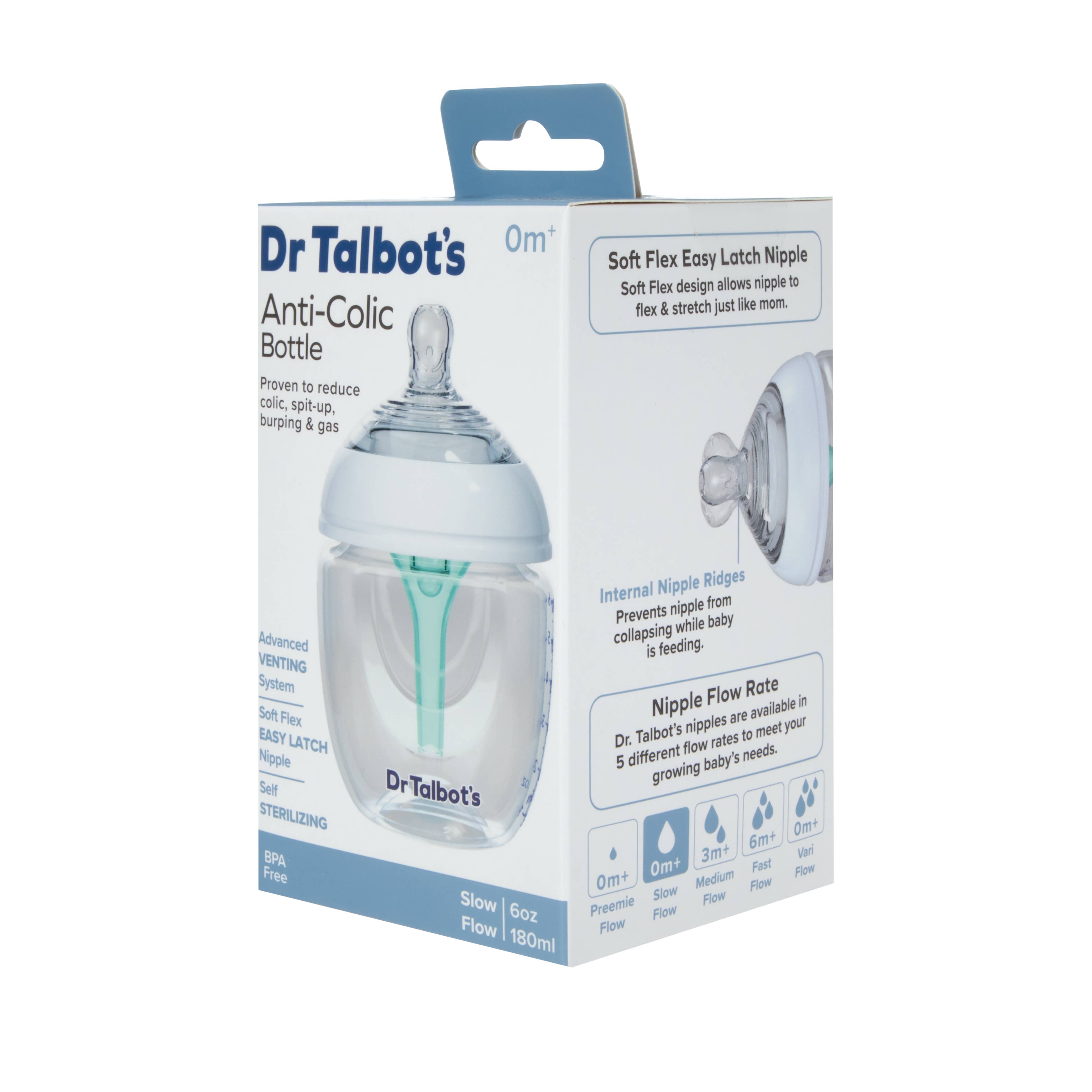 Dr. Talbot's - Wholesale Baby Bottle - Dr. Talbot's Anti-Colic Bottle 6 oz or 9 oz with White Screw13