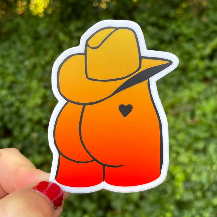 Augury Press - Venta al por mayor Pegatina - Adhesivo Cowboy Butt0