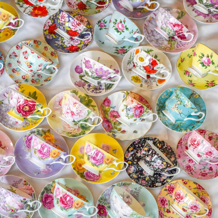 Mismatched teacups for Tea party, Catering, Event Planner for wholesale by All Little Cute Things
