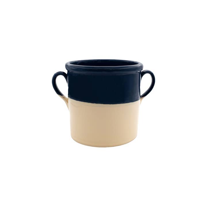 LOLIVA - Vendita all'ingrosso Barattoli decorativi - Capasa "Salentina" h. 15 cm - Linea Bicolore6