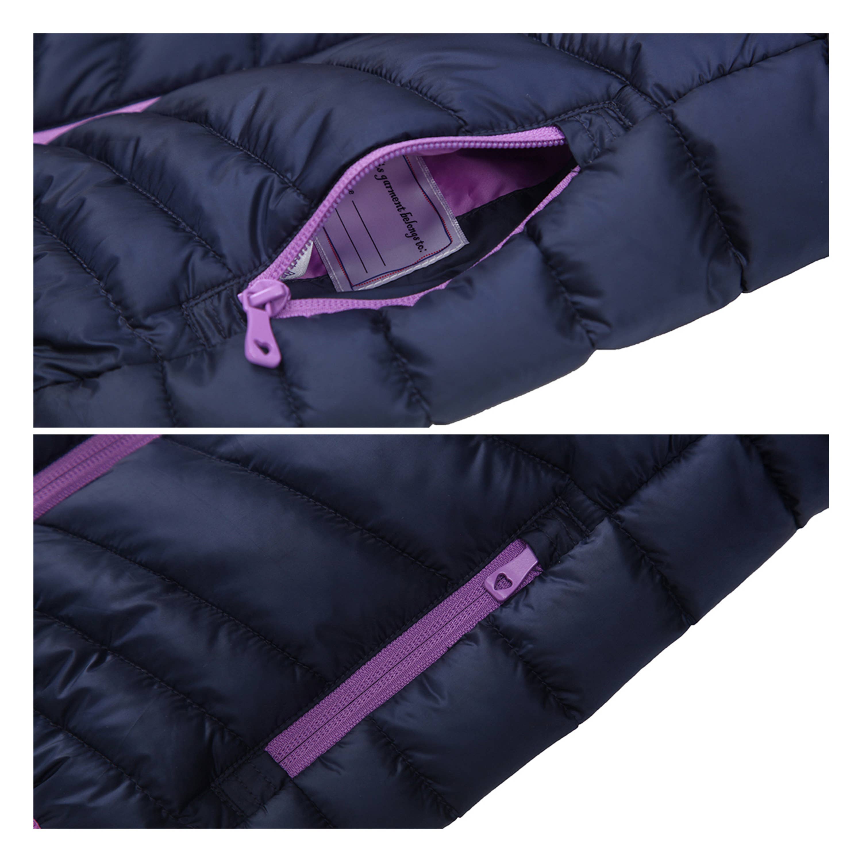 Rokka & Rolla - Wholesale Puffer Jacket - Kids - Girls' Reversible Light Puffer Jacket Coat6