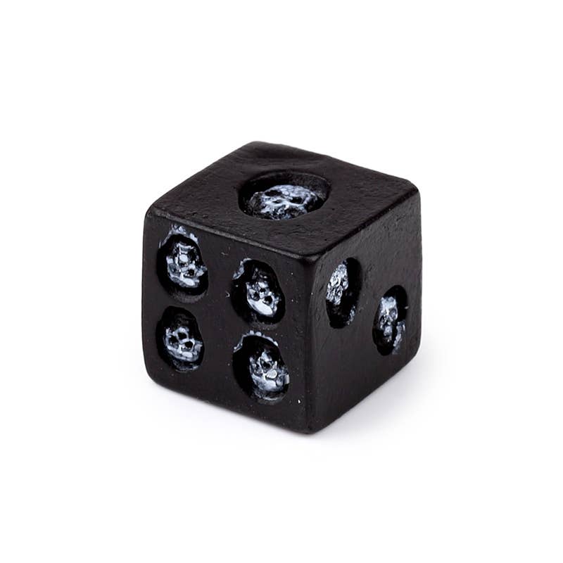 Puckator Ltd – wholesale Ornament – Black Skull Dice - Pack of 53