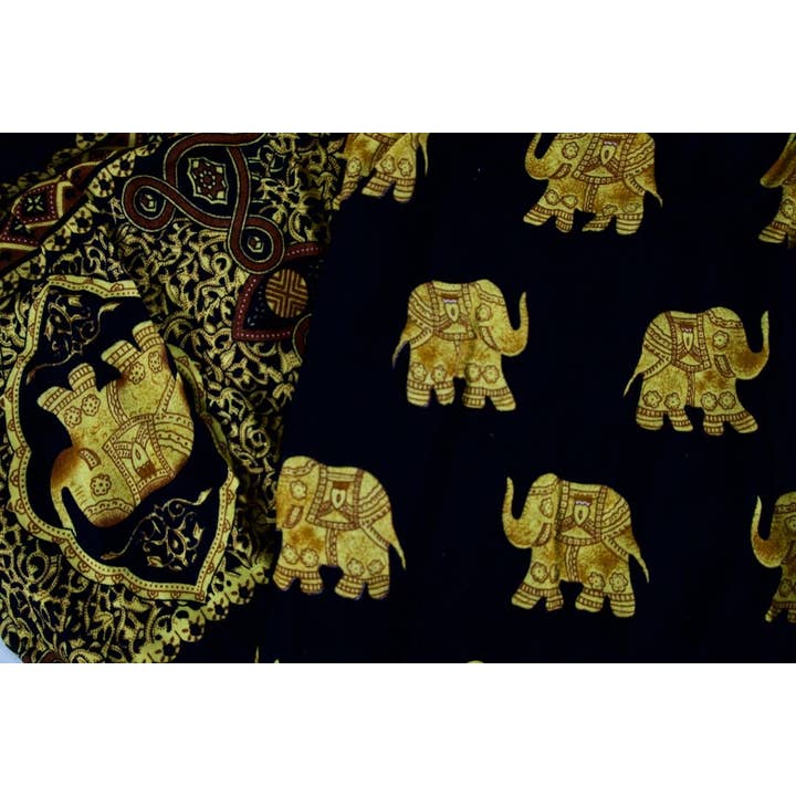 The Elephant Temple - Wholesale Pants - Women's - Golden Elephant Pants-Black5