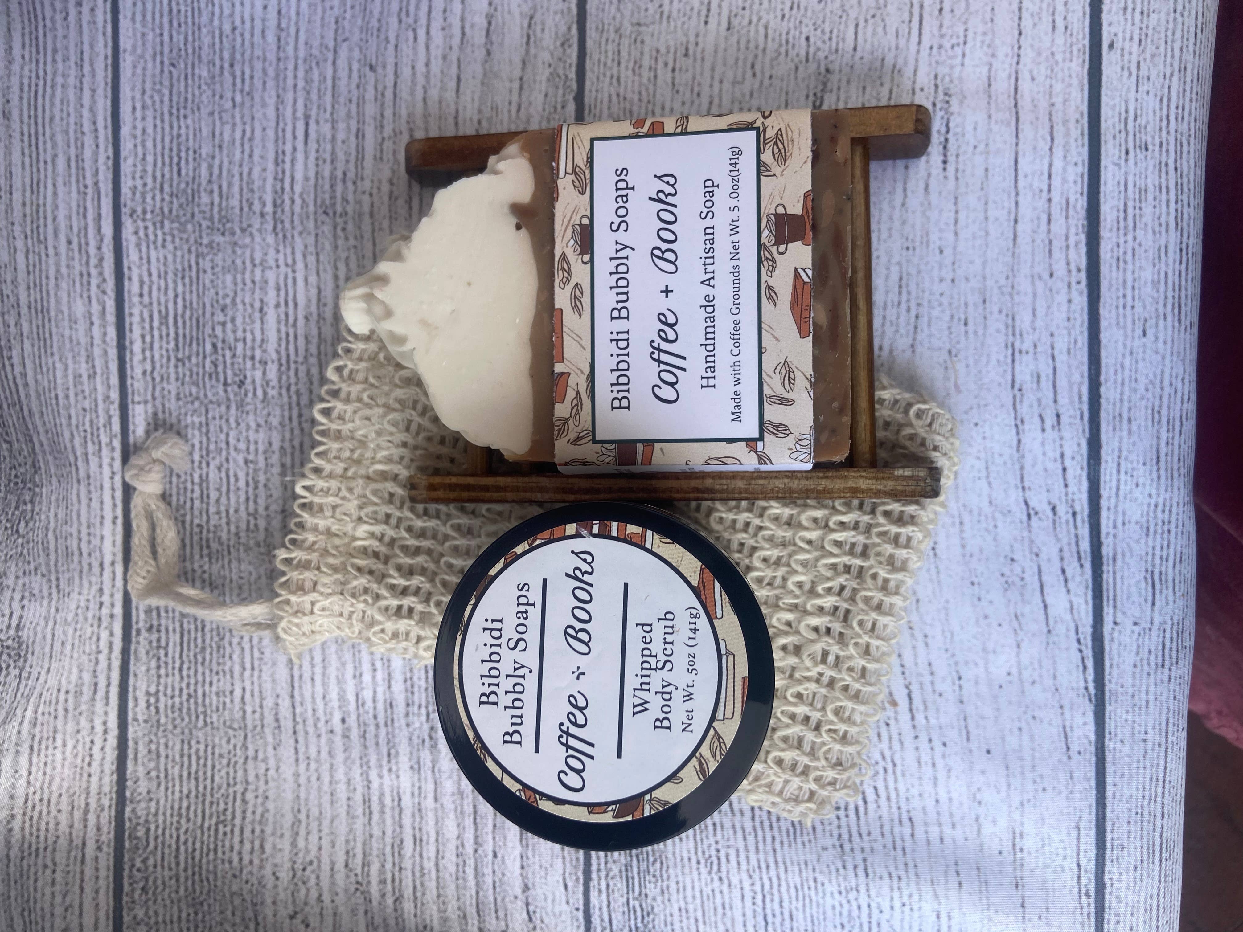 Bibbidi Bubbly Soaps - Wholesale Body Scrub/Exfoliant - Coffee and Books Body Scrub Fantasy Bookish Romance Bookstor1