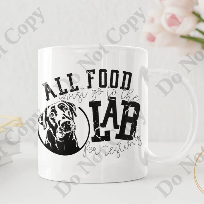 Caneca de café - Todos os alimentos devem ir ao laboratório para testes por atacado de Words of Ivy