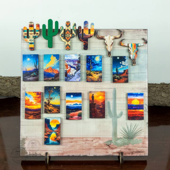 Southwestern Magnet förpack med display för wholesale av Standish House
