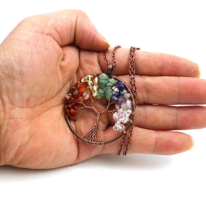 Gypsy Soul - Wholesale Pendant/Charm Necklace - Spirit Tree Bronze Necklace - 12 necklaces3