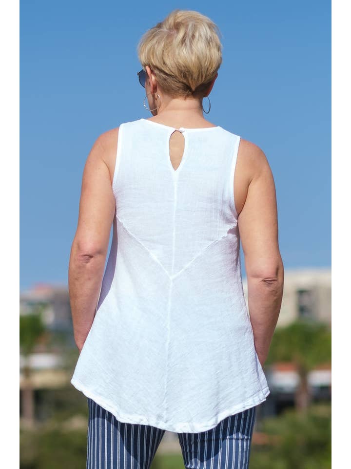 TINA Stephens Italy/Tees By Tina - Wholesale Tank Top - Women's - Lexa Lin-Co Tunic Tank (BT117)47